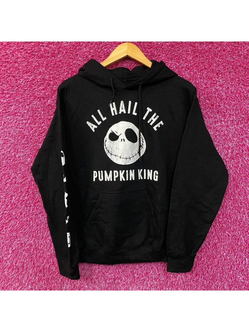 Jack Skellington All Hail The Pumpkin King Hoodie size XS